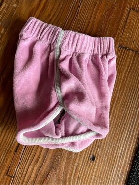 Small Shop 18-24M Soft Pink Organic Cotton Terry Plush Shorts Bloomers